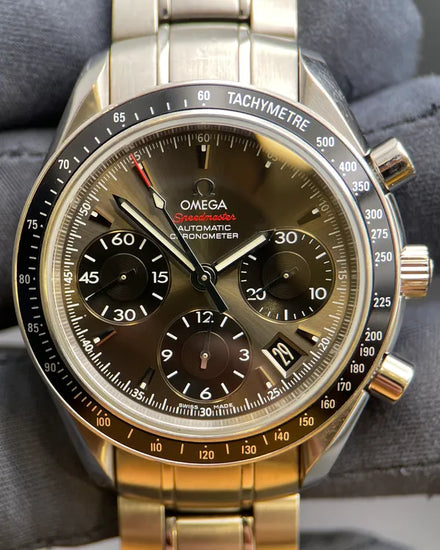 Omega Speedmaster Date 40MM Grey Dial Steel Bracelet (323.30.40.40.06.001)