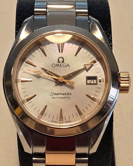 No Reserve - 2007 Omega Seamaster Aqua Terra 29.2MM White Dial Two-Tone Bracelet (2373.70.00)