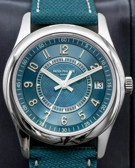 2021 Patek Philippe Calatrava L.E. 40MM Blue Dial Leather Strap (6007A-001)