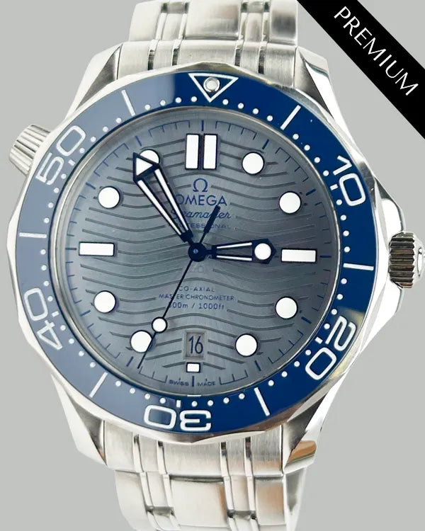 2019 Omega Seamaster Diver 300M 42MM Grey Dial Steel Bracelet (210.30.42.20.06.001)
