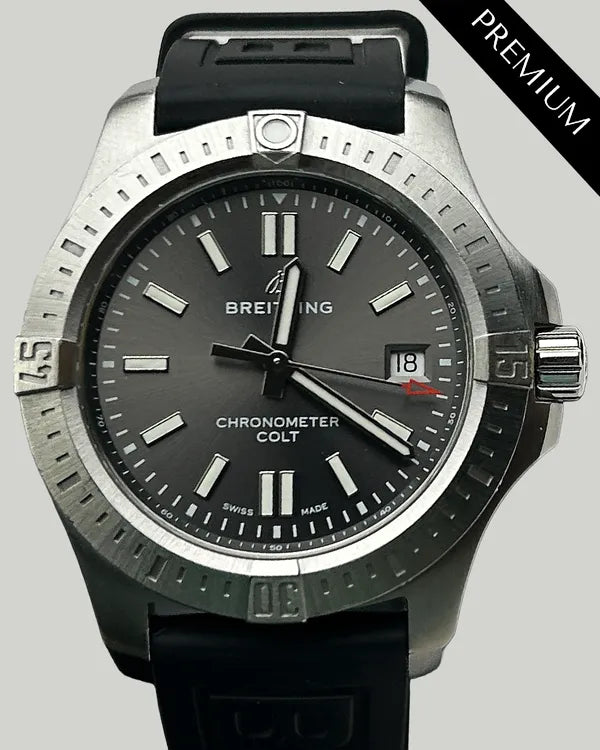 2021 Breitling Colt 41MM Grey Dial Rubber Strap (A17313101F1X1)