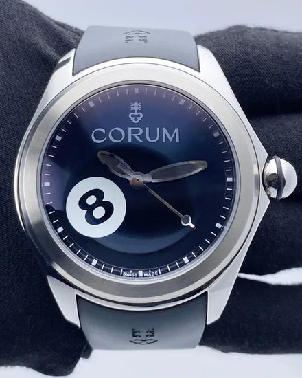 Corum Bubble "8 Ball" L.E. 47MM Black Dial Rubber Strap (L082/02995)