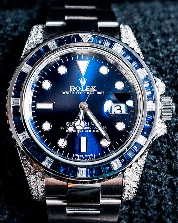 Rolex Submariner 40MM Aftermarket Blue Dial Oyster Bracelet (116610LN)