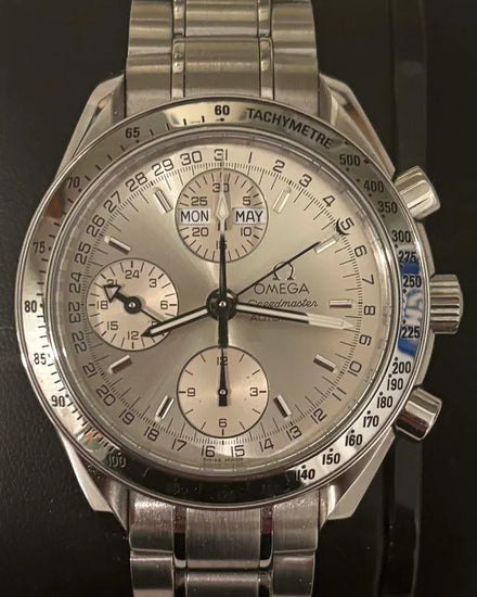 2000 Omega Speedmaster Day-Date 39MM Silver Dial Steel Bracelet (3523.30.00)