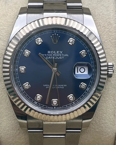 Rolex Datejust 41MM Blue Dial Oyster Bracelet (126334)