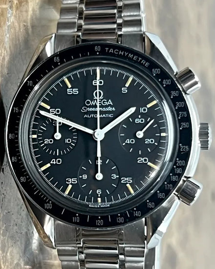 Omega Speedmaster Reduced 39MM Black Dial Steel Bracelet (3510.50.00)