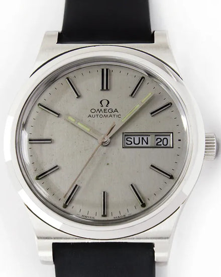 Omega Geneve Vintage 36MM Grey Dial Aftermarket Leather Strap (1660174)