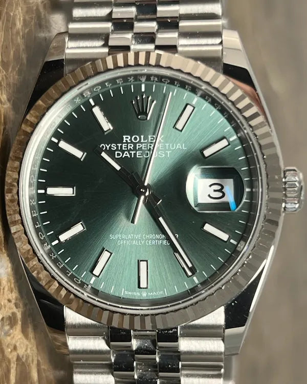 2019 Rolex Datejust 36MM Green Dial Jubilee Bracelet (126234)