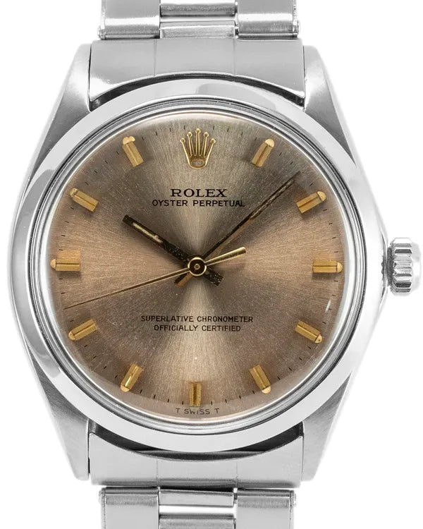 1968 (1.8 Mil. Serial) Rolex Oyster Perpetual 34MM Sundust Dial Oyster Bracelet (1002)