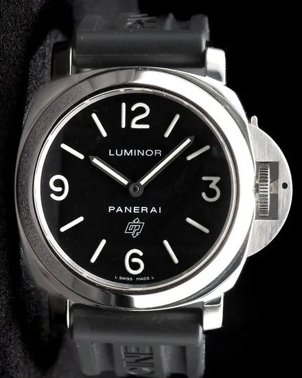 2016 Panerai Luminor Base Logo 44MM Black Dial Rubber Strap (PAM00000)