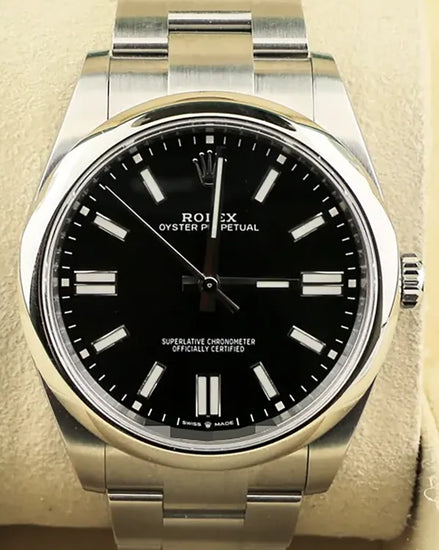 2025 Rolex Oyster Perpetual 41MM Black Dial Oyster Bracelet (124300)