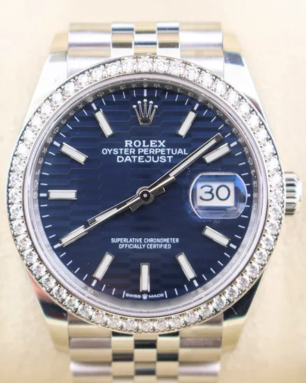 2022 Rolex Datejust 36MM "Fluted Motif" Blue Dial Jubilee Bracelet (126284RBR)