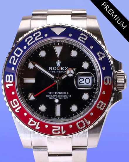 2025 Rolex GMT-Master II "Pepsi" 40MM Black Dial Oyster Bracelet (126710BLRO)