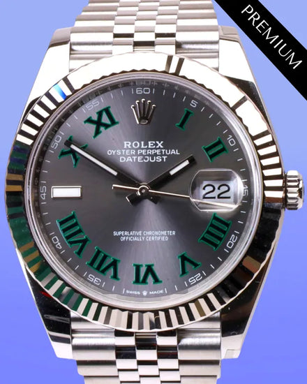 2025 Rolex Datejust "Wimbledon" 41MM Slate Dial Jubilee Bracelet (126334)