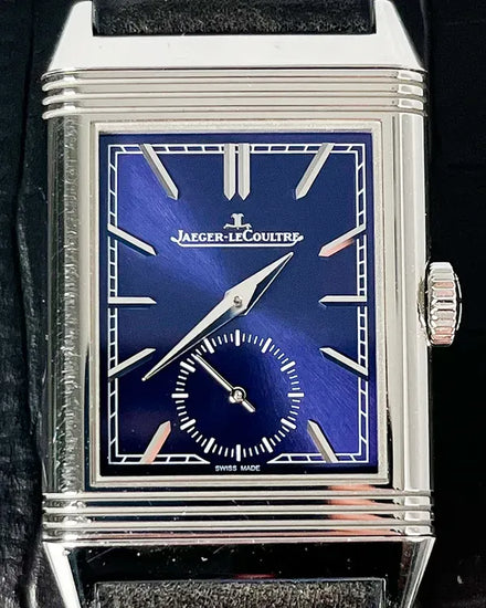 2020 Jaeger-LeCoultre Reverso Tribute Small Seconds 45.6MM Blue Dial Leather Strap (Q3978480)