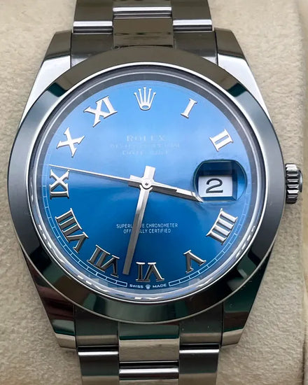 2024 Rolex Datejust 41MM Blue Dial Oyster Bracelet (126300)