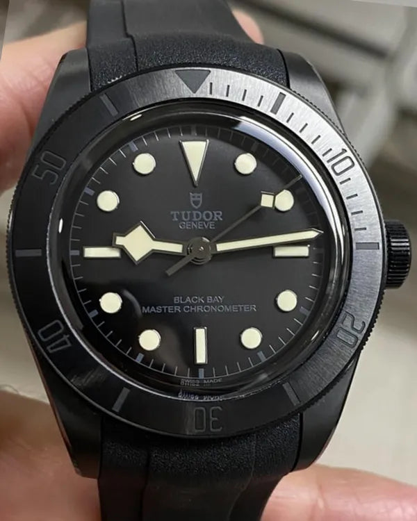 2022 Tudor Black Bay 41MM Black Dial Aftermarket Rubber Strap (79210CNU)