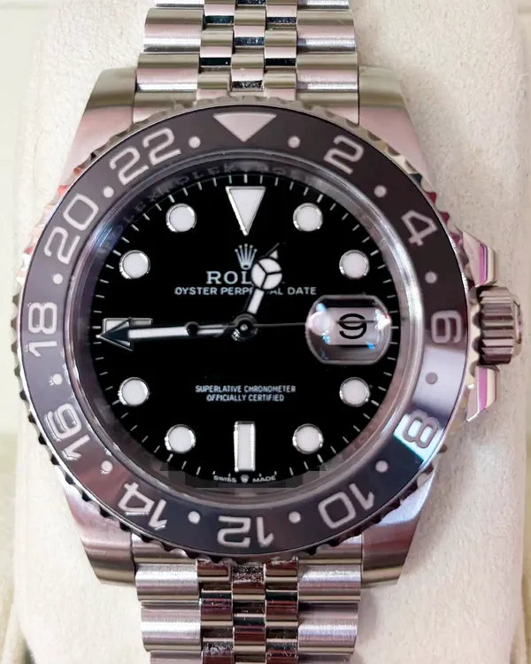 Rolex GMT-Master II "Bruce Wayne" 40MM Black Dial Jubilee Bracelet (126710GRNR)