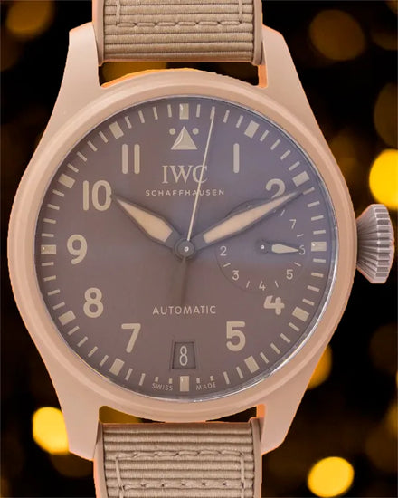 2023 IWC Schaffhausen Pilot Top Gun "Mojave Dessert" 46MM Brown Dial Rubber Strap (IW506003)