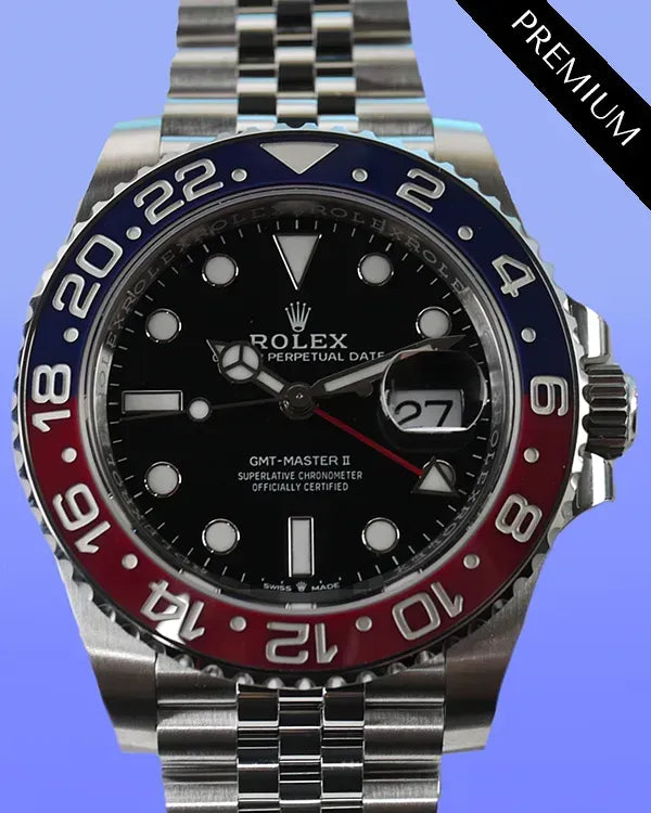 2024 Rolex GMT-Master II "Pepsi" 40MM Black Dial Jubilee Bracelet (126710BLRO)