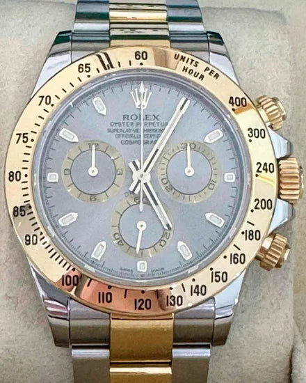 2015 Rolex Cosmograph Daytona 40MM Grey Dial Two-Tone Oyster Bracelet (116523)