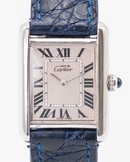 Cartier Tank Must de Cartier 29.5MM Quartz Pink Dial Leather Strap (2416)