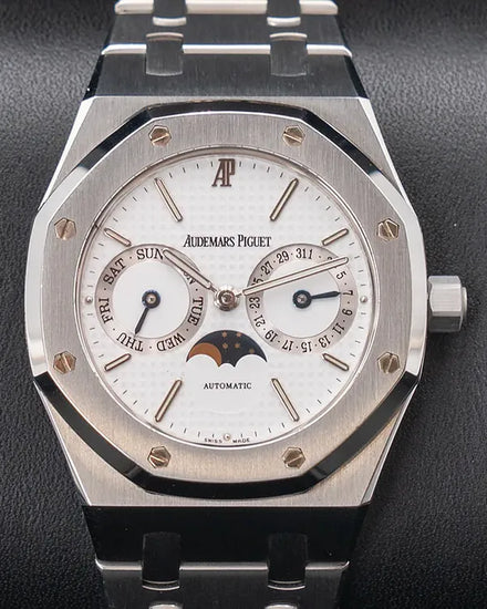 Audemars Piguet Royal Oak Day-Date 36MM White Dial Steel Bracelet (25594ST)
