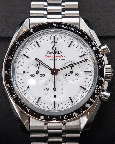 2024 Omega Speedmaster Professional Moonwatch 42MM White Dial Steel Bracelet (310.30.42.50.04.001)