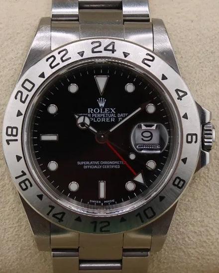 2000 Rolex Explorer II 40MM Black Dial Oyster Bracelet (16570)