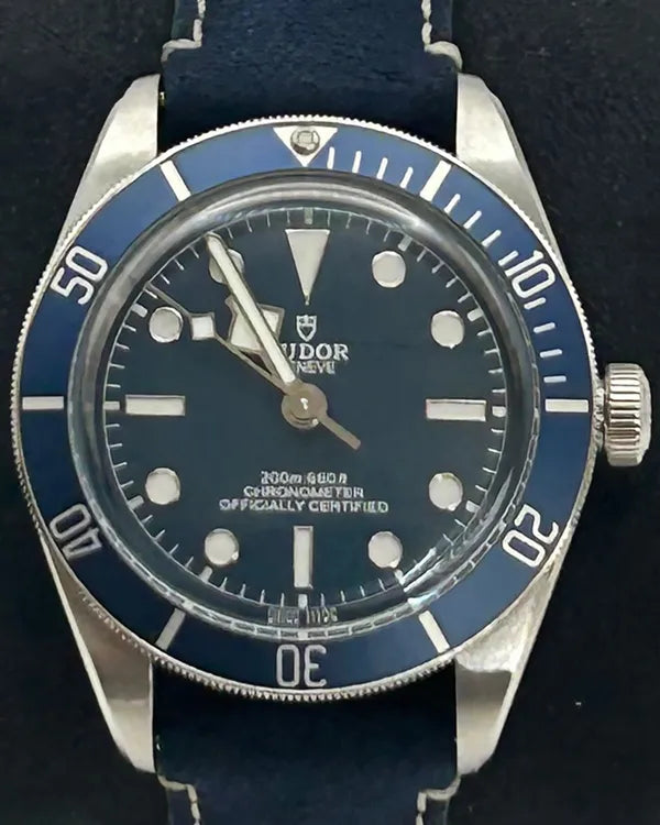 No Reserve - 2023 Tudor Black Bay 58 39MM Blue Dial Leather Strap (79030B)