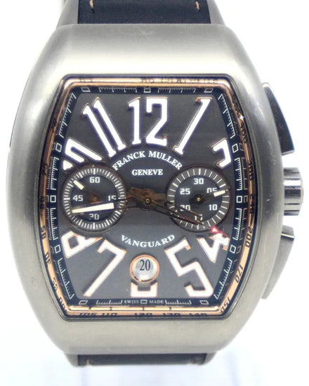 Franck Muller Vanguard 44MM Grey Dial Rubber Strap (V 45 CC DT TT BR 5N)