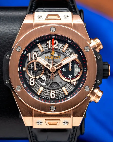 Hublot Big Bang Unico 45MM Skeleton Dial Leather Strap (411.OX.1180.RX)