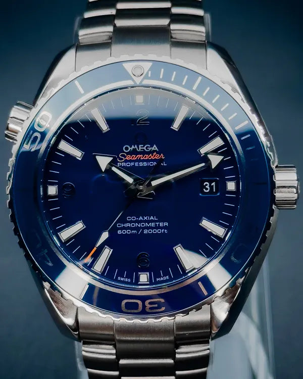 Omega Seamaster Planet Ocean 600M 45.5MM Blue Dial Titanium Bracelet (232.90.46.21.03.001)