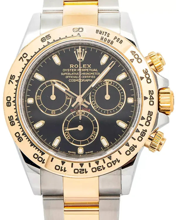 Rolex Cosmograph Daytona 40MM Black Dial Two-Tone Oyster Bracelet (116503)