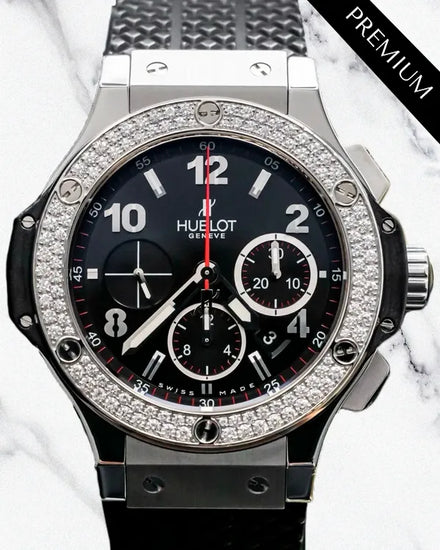 2013 Hublot Big Bang 44MM Black Dial Rubber Strap (301.SX.130.RX.114)