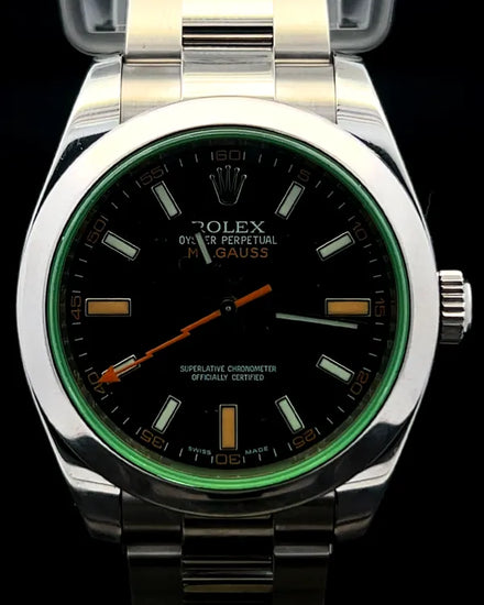 2011 Rolex Milgauss 40MM Black Dial Oyster Bracelet (116400GV)