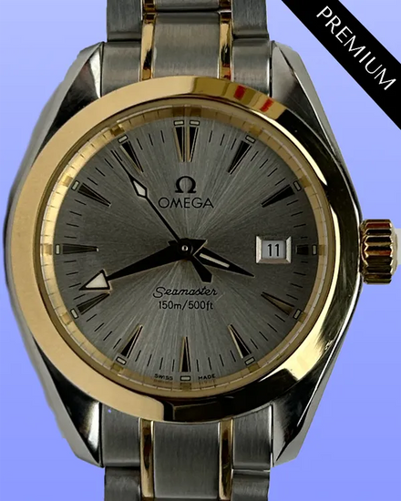 Omega Seamaster Aqua Terra 29.2MM Quartz Silver Dial Two-Tone Bracelet (2377.30.00)