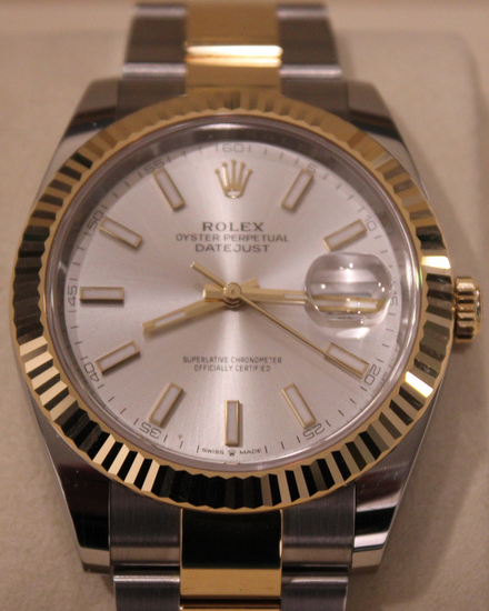 2025 Rolex Datejust 41MM Silver Dial Two-Tone Oyster Bracelet (126333)