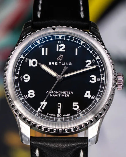 2020 Breitling Navitimer 8 41MM Black Dial Leather Strap (A17314101B1X1)