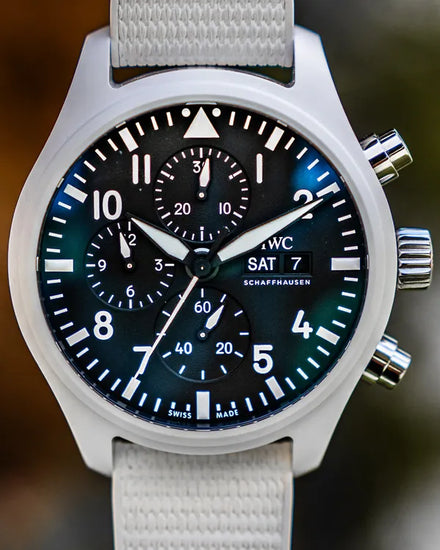2025 IWC Schaffhausen Pilot Top Gun Edition “Lake Tahoe” 44.5MM Black Dial Rubber Strap (IW389105)