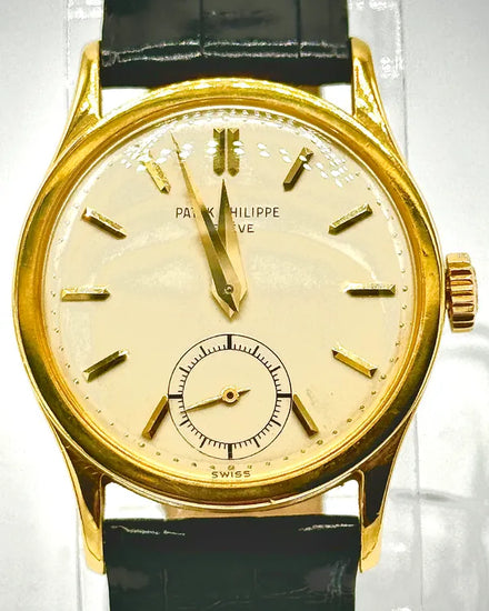Patek Philippe Calatrava 31MM Ivory Dial Leather Strap (96J-SCI)