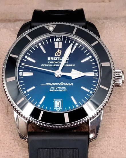 2019 Breitling Superocean Heritage II 42MM Black Dial Rubber Strap (AB201012/BF73)