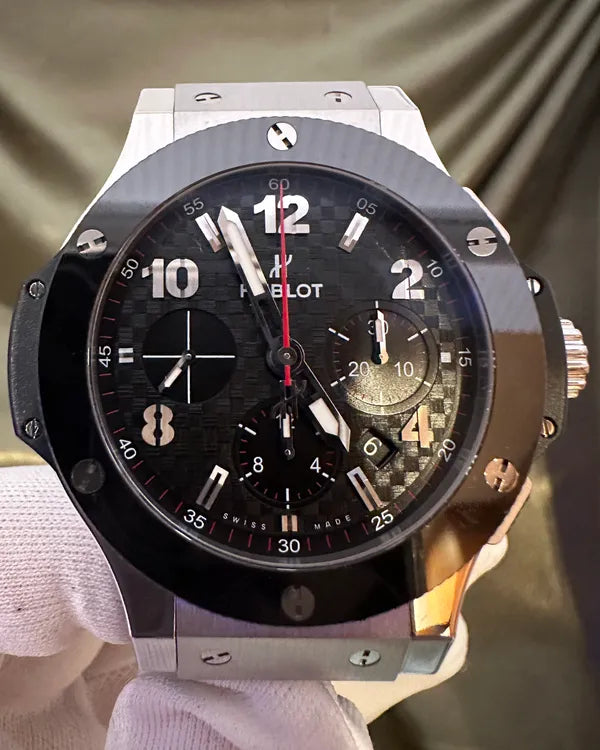 Hublot Big Bang 44MM Black Dial Rubber Strap (301.SB.131.RX)