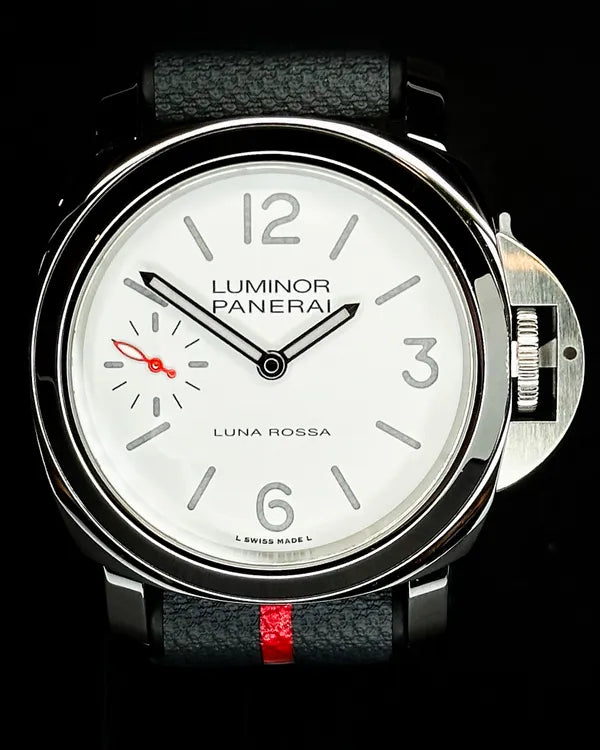 2022 Panerai Luminor "Luna Rossa" 44MM White Dial Rubber Strap (PAM01342)