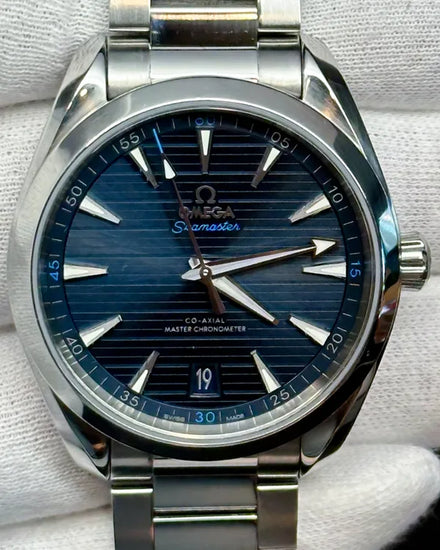 2021 Omega Seamaster Aqua Terra 41MM Blue Dial Steel Bracelet (220.10.41.21.03.001)