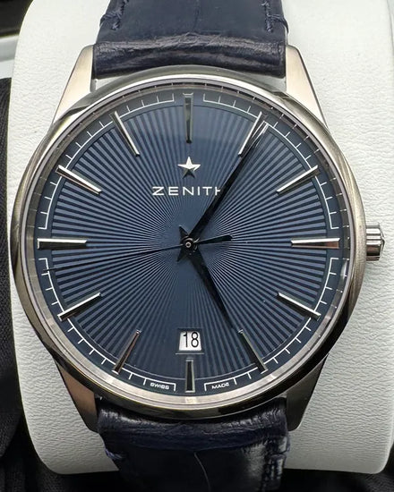2024 Zenith Elite Classic 40.5MM Blue Dial Leather Strap (03.3100.670/02.C922)