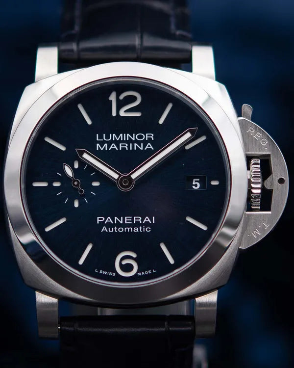 2023 Panerai Luminor Marina 40MM Blue Dial Leather Strap (PAM01370)