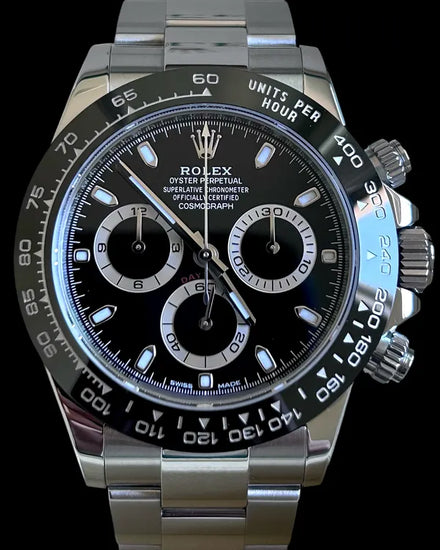 No Reserve - 2018 Rolex Cosmograph Daytona 40MM Black Dial Oyster Bracelet (116500LN)