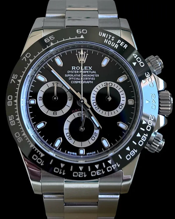 No Reserve - 2018 Rolex Cosmograph Daytona 40MM Black Dial Oyster Bracelet (116500LN)