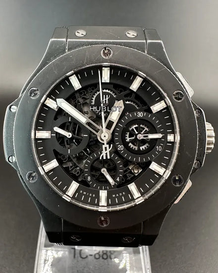 2013 Hublot Big Bang Aero Bang 44MM Skeleton Dial Rubber Strap (311.CI.1170.GR)